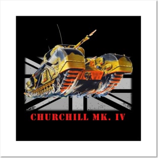 Churchill Mk.IV Military tank WW2 Posters and Art